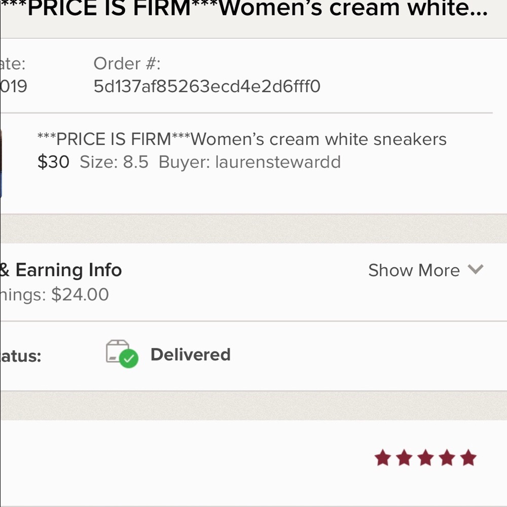 ‼️PRICE IS FIRM‼️Women’s cream white sneakers - Picture 5 of 5